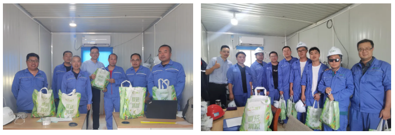 关怀一线 致敬匠心 | 尊凯实业股份开展项目现场夏日“送清凉”慰问活动